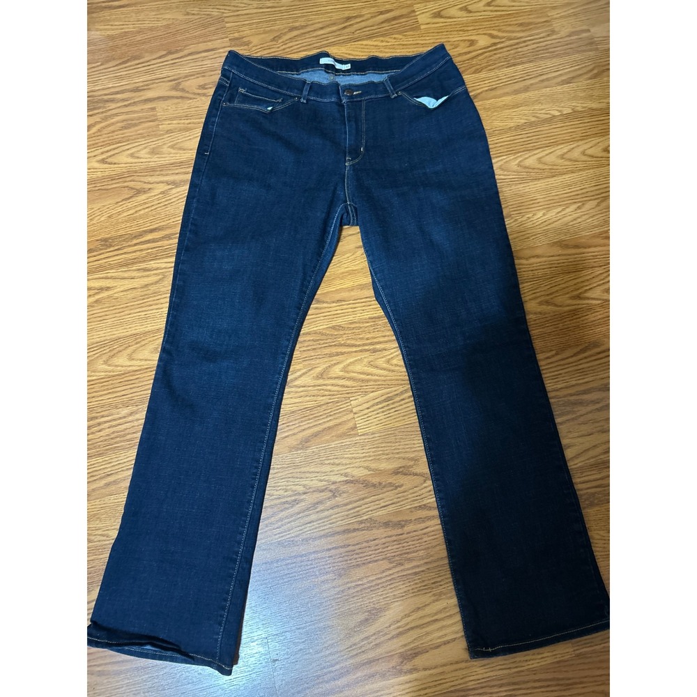 Levis Classic Bootcut Jeans Indigo Blue Denim Mid Rise Size 33